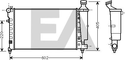 EACLIMA 31R10099 - Радиатор, охлаждане на двигателя vvparts.bg