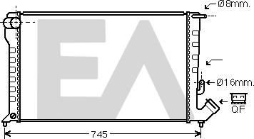 EACLIMA 31R10098 - Радиатор, охлаждане на двигателя vvparts.bg