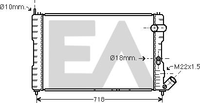 EACLIMA 31R10047 - Радиатор, охлаждане на двигателя vvparts.bg