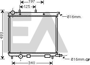 EACLIMA 31R10001 - Радиатор, охлаждане на двигателя vvparts.bg