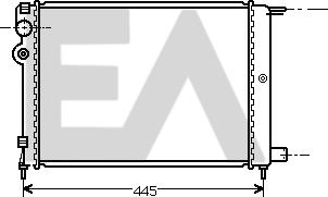 EACLIMA 31R10016 - Радиатор, охлаждане на двигателя vvparts.bg