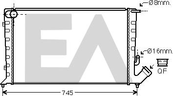 EACLIMA 31R10039 - Радиатор, охлаждане на двигателя vvparts.bg