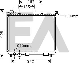 EACLIMA 31R10034 - Радиатор, охлаждане на двигателя vvparts.bg