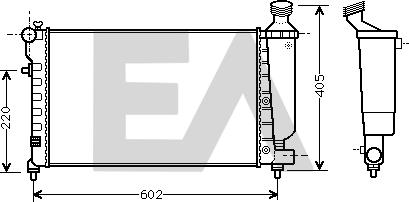 EACLIMA 31R10038 - Радиатор, охлаждане на двигателя vvparts.bg