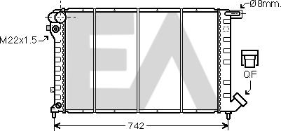 EACLIMA 31R10023 - Радиатор, охлаждане на двигателя vvparts.bg