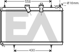 EACLIMA 31R10104 - Радиатор, охлаждане на двигателя vvparts.bg