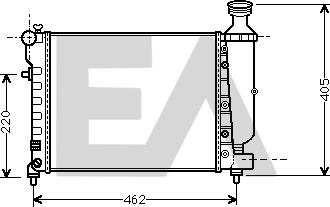 EACLIMA 31R10101 - Радиатор, охлаждане на двигателя vvparts.bg