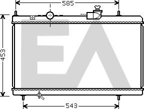 EACLIMA 31R10103 - Радиатор, охлаждане на двигателя vvparts.bg