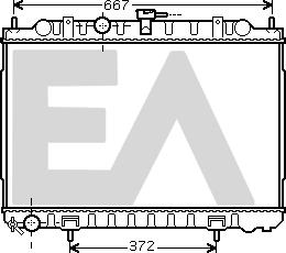 EACLIMA 31R18094 - Радиатор, охлаждане на двигателя vvparts.bg