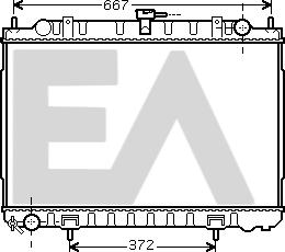 EACLIMA 31R18096 - Радиатор, охлаждане на двигателя vvparts.bg