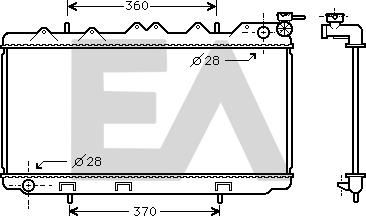 EACLIMA 31R18049 - Радиатор, охлаждане на двигателя vvparts.bg