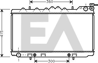 EACLIMA 31R18041 - Радиатор, охлаждане на двигателя vvparts.bg