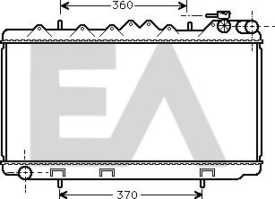 EACLIMA 31R18054 - Радиатор, охлаждане на двигателя vvparts.bg