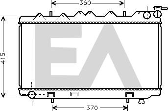 EACLIMA 31R18063 - Радиатор, охлаждане на двигателя vvparts.bg