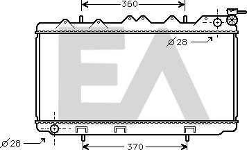 EACLIMA 31R18051 - Радиатор, охлаждане на двигателя vvparts.bg