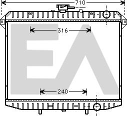 EACLIMA 31R18069 - Радиатор, охлаждане на двигателя vvparts.bg