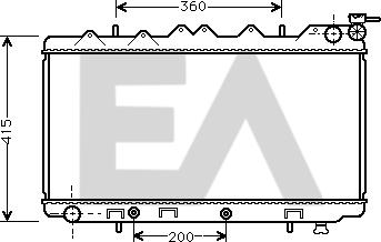 EACLIMA 31R18064 - Радиатор, охлаждане на двигателя vvparts.bg