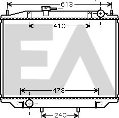 EACLIMA 31R18007 - Радиатор, охлаждане на двигателя vvparts.bg