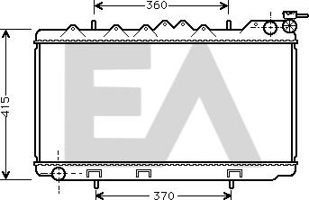 EACLIMA 31R18039 - Радиатор, охлаждане на двигателя vvparts.bg