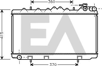 EACLIMA 31R18037 - Радиатор, охлаждане на двигателя vvparts.bg