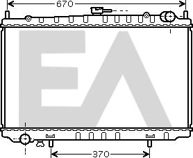 EACLIMA 31R18124 - Радиатор, охлаждане на двигателя vvparts.bg