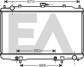 EACLIMA 31R18126 - Радиатор, охлаждане на двигателя vvparts.bg