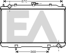 EACLIMA 31R18127 - Радиатор, охлаждане на двигателя vvparts.bg