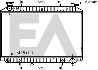 EACLIMA 31R18171 - Радиатор, охлаждане на двигателя vvparts.bg