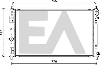 EACLIMA 31R12040 - Радиатор, охлаждане на двигателя vvparts.bg