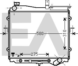 EACLIMA 31R36007 - Радиатор, охлаждане на двигателя vvparts.bg