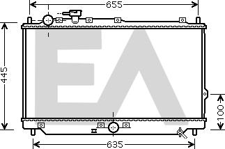 EACLIMA 31R36035 - Радиатор, охлаждане на двигателя vvparts.bg