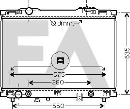 EACLIMA 31R36074 - Радиатор, охлаждане на двигателя vvparts.bg