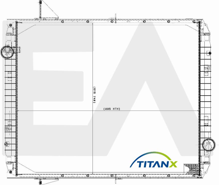 EACLIMA 31R30006T - Радиатор, охлаждане на двигателя vvparts.bg