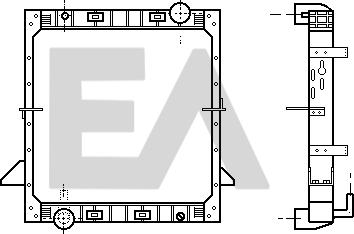 EACLIMA 31R30006 - Радиатор, охлаждане на двигателя vvparts.bg