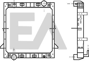 EACLIMA 31R30028 - Радиатор, охлаждане на двигателя vvparts.bg