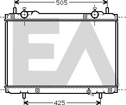 EACLIMA 31R25042 - Радиатор, охлаждане на двигателя vvparts.bg