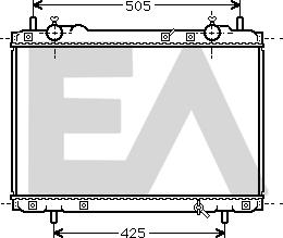 EACLIMA 31R25051 - Радиатор, охлаждане на двигателя vvparts.bg