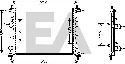 EACLIMA 31R25053 - Радиатор, охлаждане на двигателя vvparts.bg