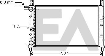 EACLIMA 31R25016 - Радиатор, охлаждане на двигателя vvparts.bg