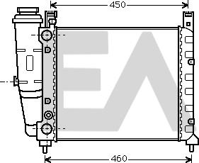 EACLIMA 31R25011 - Радиатор, охлаждане на двигателя vvparts.bg