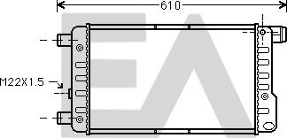 EACLIMA 31R25081 - Радиатор, охлаждане на двигателя vvparts.bg