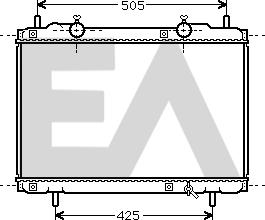 EACLIMA 31R25034 - Радиатор, охлаждане на двигателя vvparts.bg