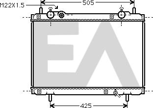 EACLIMA 31R25037 - Радиатор, охлаждане на двигателя vvparts.bg