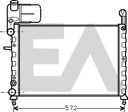 EACLIMA 31R25020 - Радиатор, охлаждане на двигателя vvparts.bg