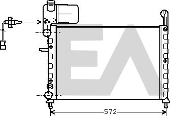 EACLIMA 31R25021 - Радиатор, охлаждане на двигателя vvparts.bg