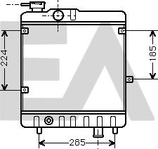 EACLIMA 31R25073 - Радиатор, охлаждане на двигателя vvparts.bg