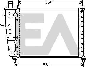 EACLIMA 31R25100 - Радиатор, охлаждане на двигателя vvparts.bg