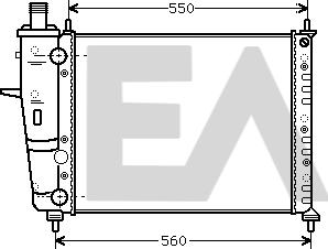 EACLIMA 31R25102 - Радиатор, охлаждане на двигателя vvparts.bg