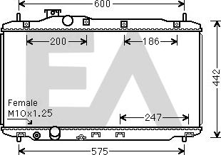 EACLIMA 31R26097 - Радиатор, охлаждане на двигателя vvparts.bg