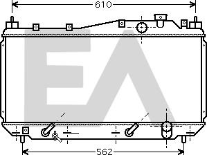 EACLIMA 31R26038 - Радиатор, охлаждане на двигателя vvparts.bg